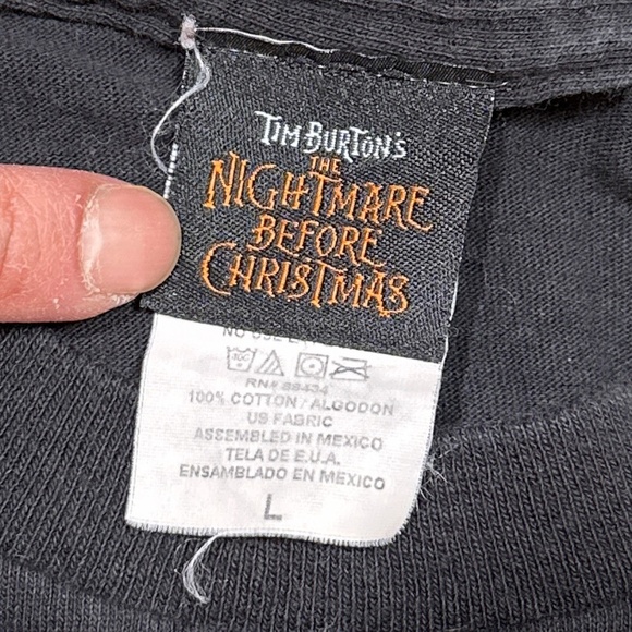 Vintage Y2K Nightmare Before Christmas Jack Skellington Disney T Shirt Mens L - Picture 7 of 8